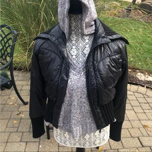 Jessica Simpson black puffer coat Sz XS